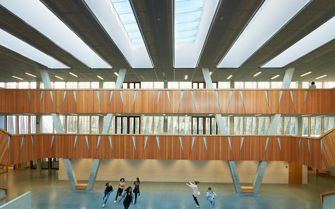 Moderne architectuur biedt ruimte voor een nieuw leermodel