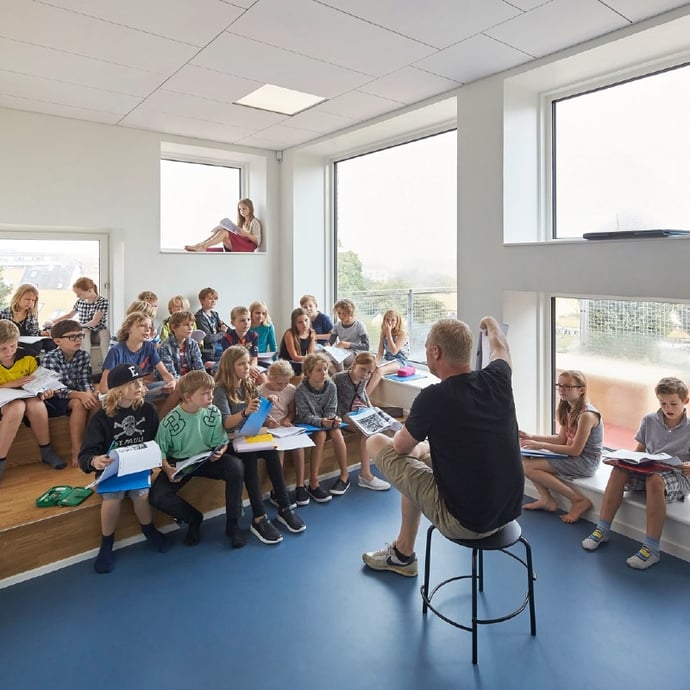 Het ideale ontwerp van een klaslokaal: verantwoordelijkheid en flexibiliteit